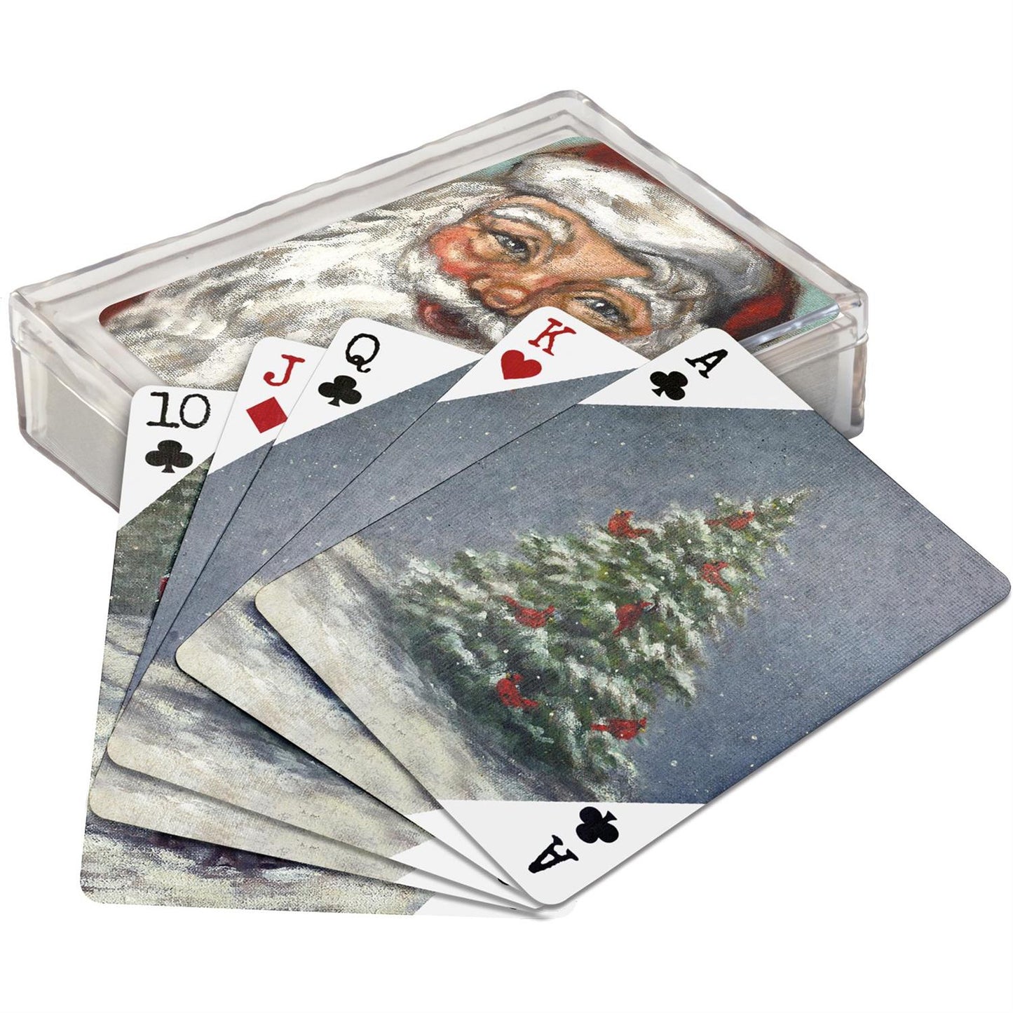 Playing Cards-Santa