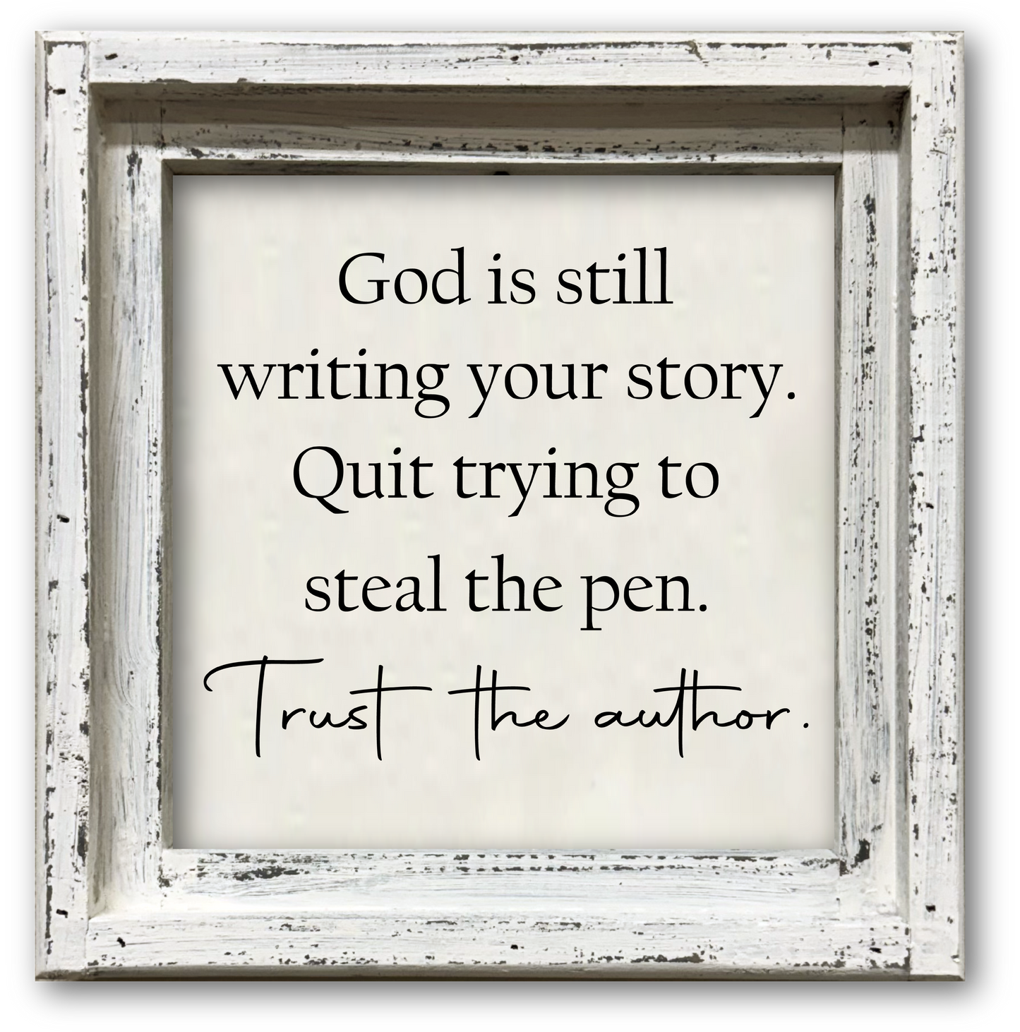 Trust the Author 12X12 W