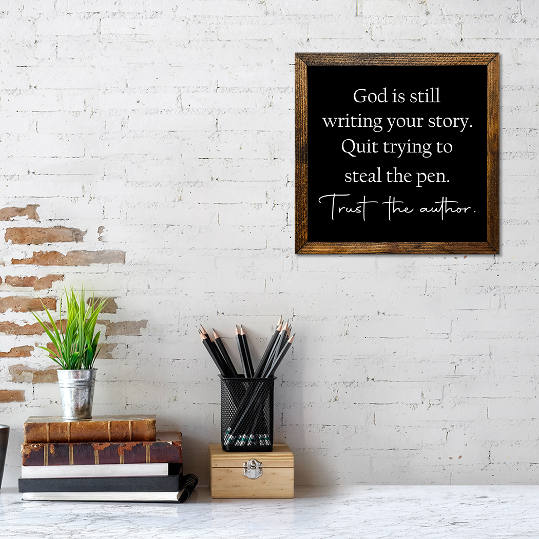 Trust The Author 9X9 BLK