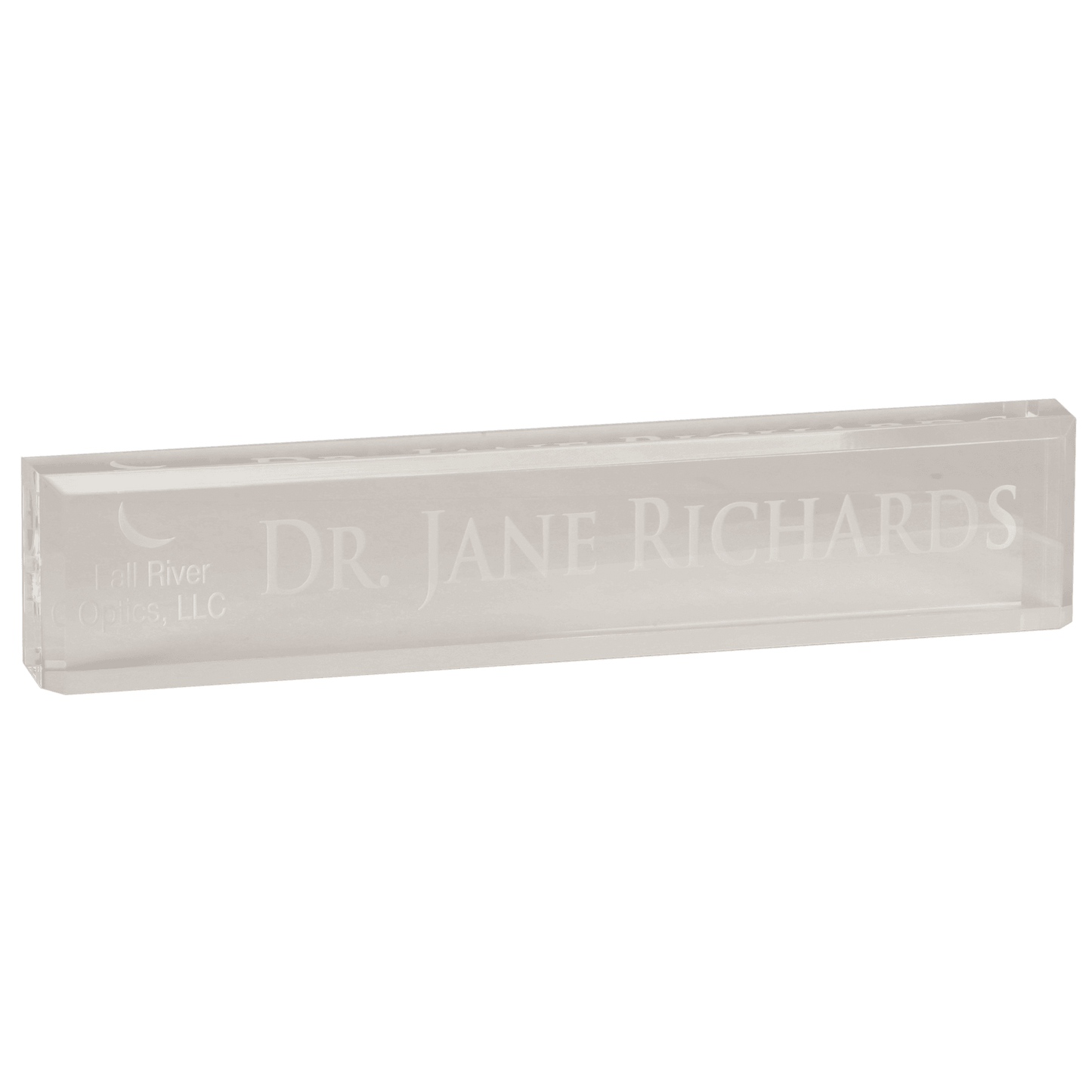 Desk Wedge Acrylic clear 2x8