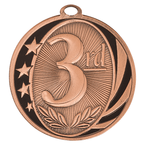Bronze medal/W black 2"
