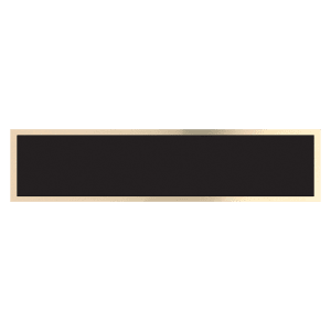 PLATE BLACK/ GOLD 8"