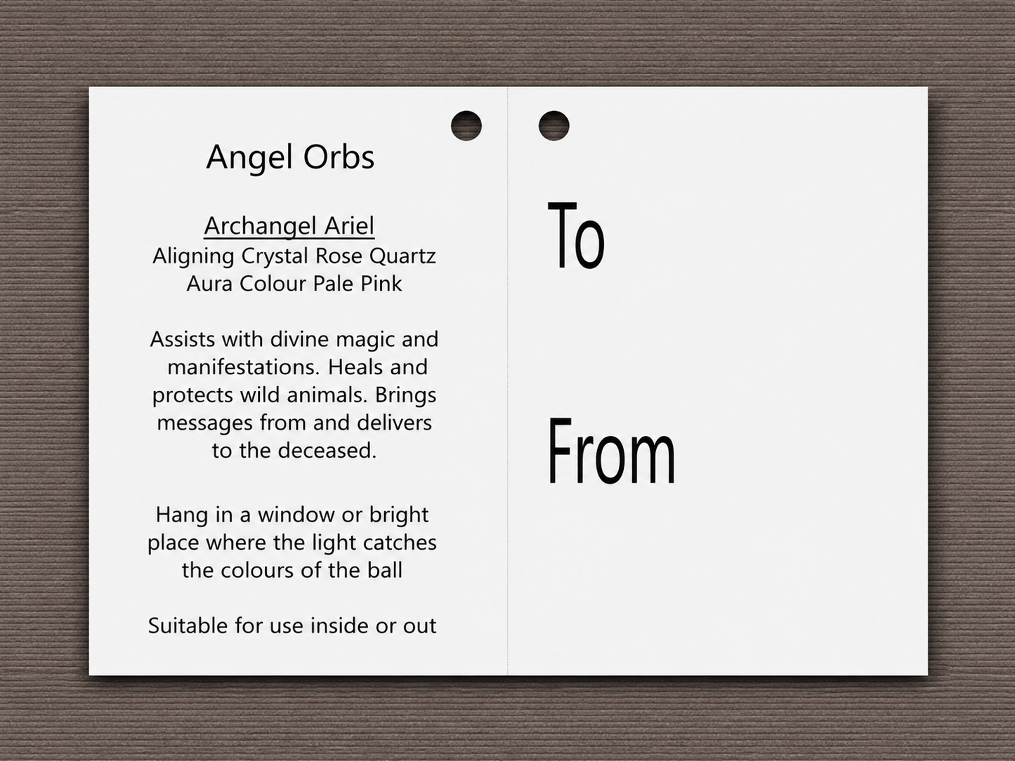 10cm Orb - Archangel Ariel
