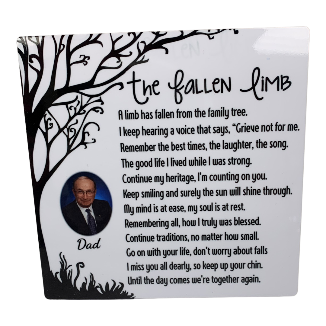 Photo Panel 6x6 - Memorial Plaque