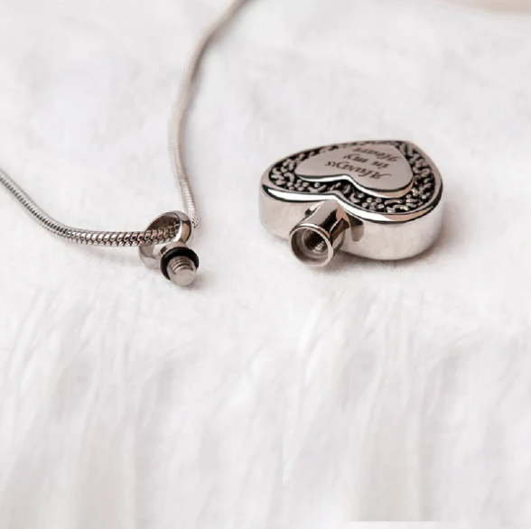 Heart Urn Necklace-Ornate