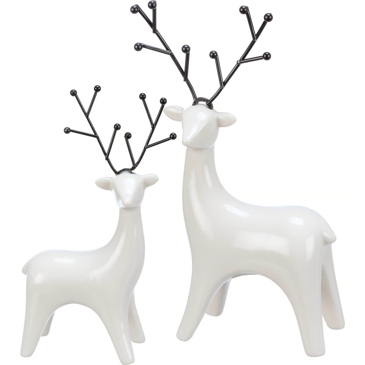 B & W Deer Set