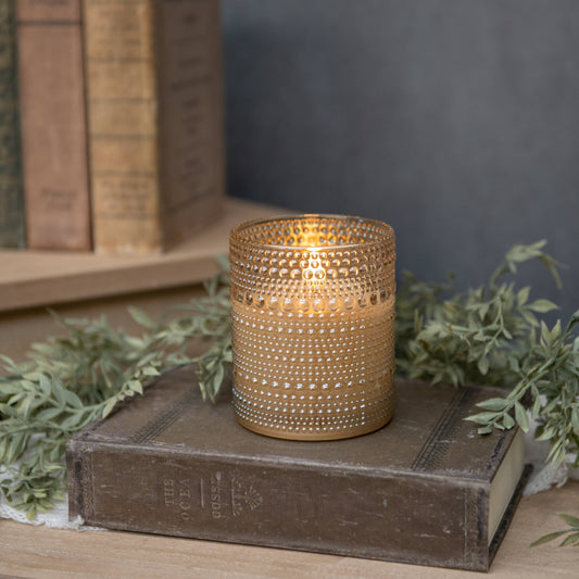 Candle Dot Champagne 4"