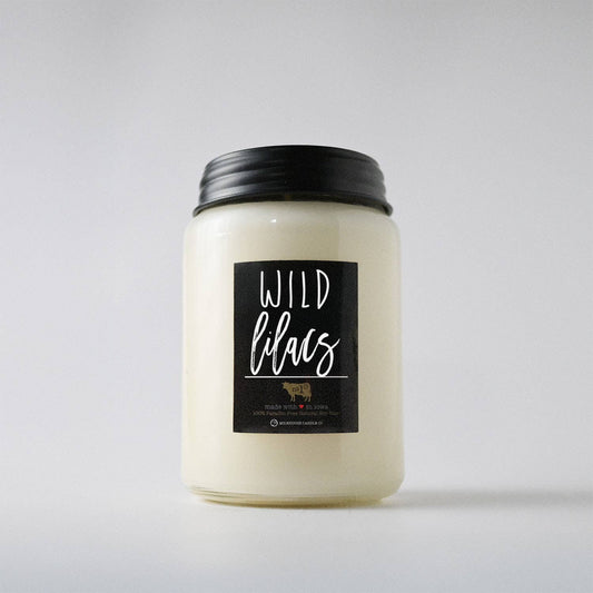 Mason Jar Candle Lilacs