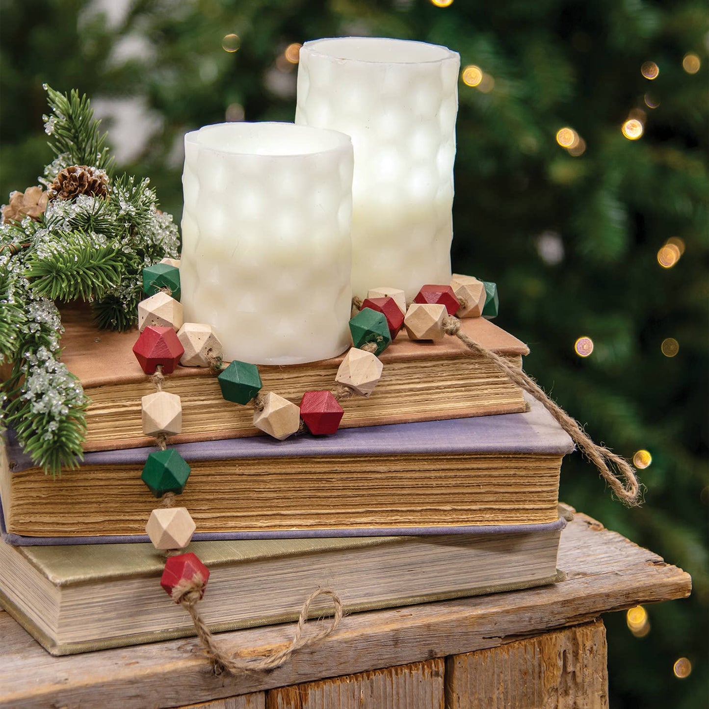 Holiday Wood Garland - 40"