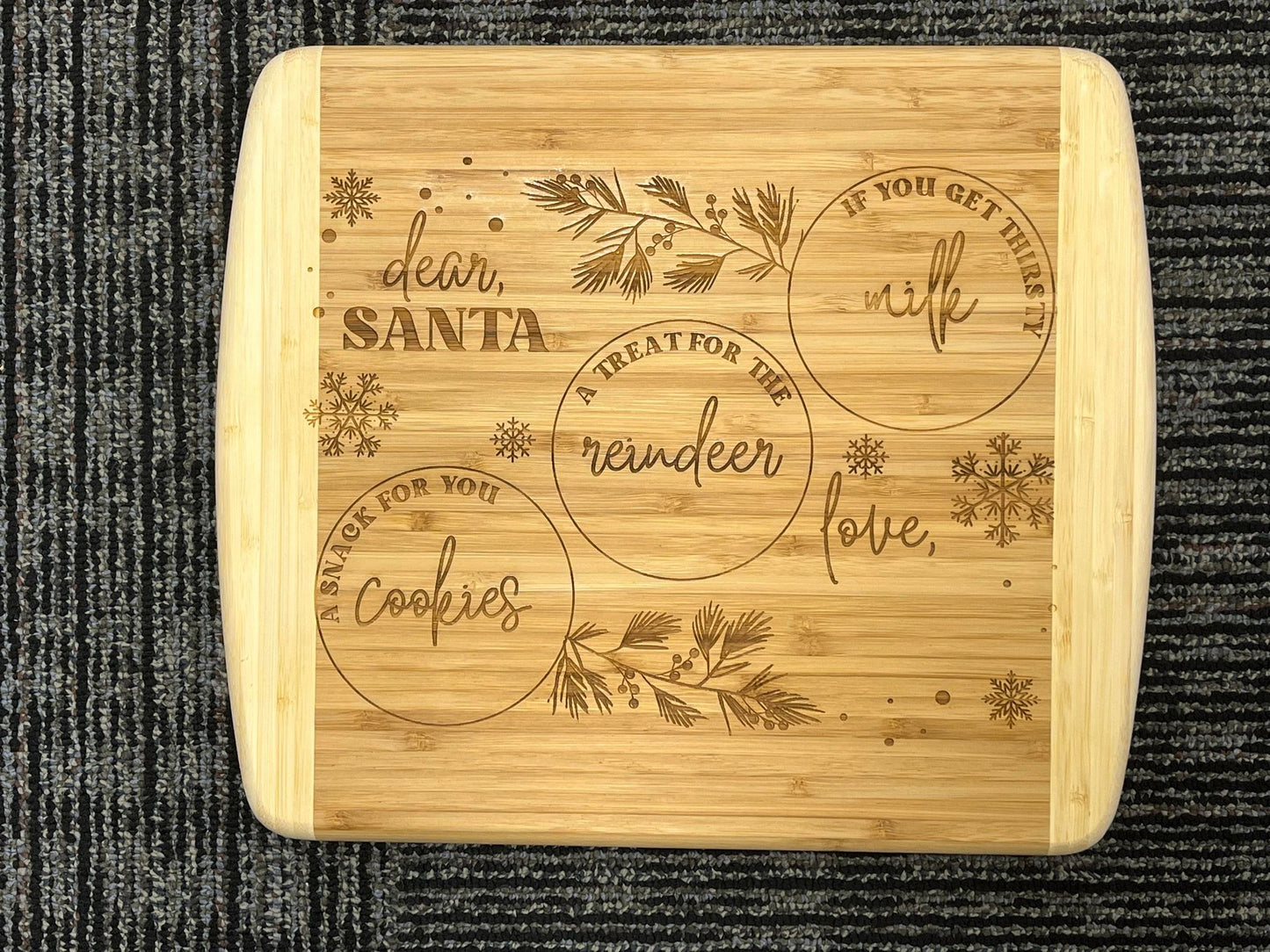 Christmas Cutting Board for Santa