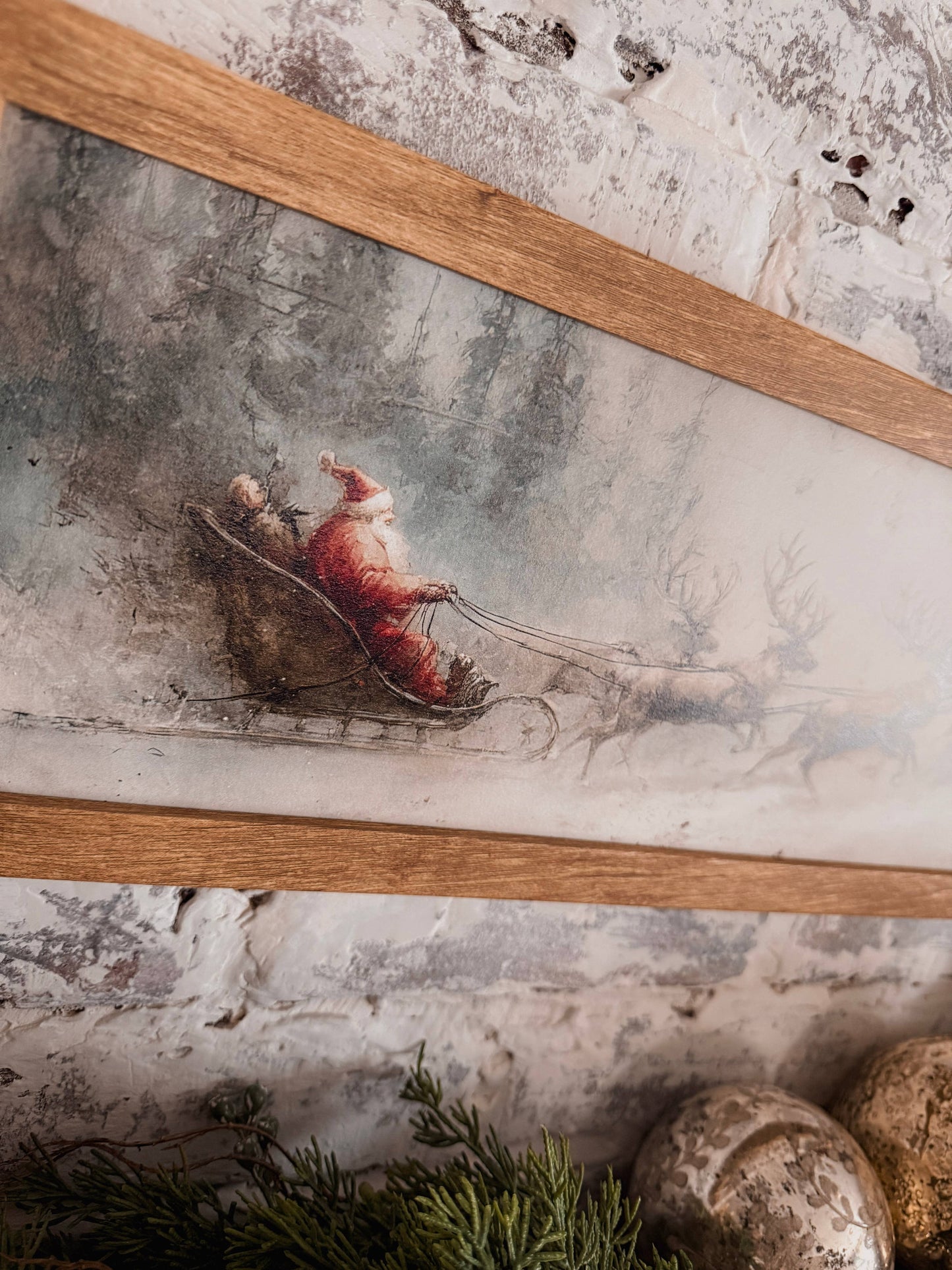 Santa Sleigh Sign
