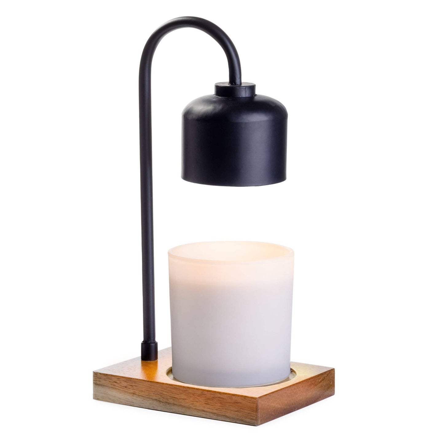 Candle Lamp Black/Wood
