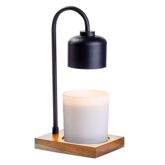 Candle Lamp Black/Wood
