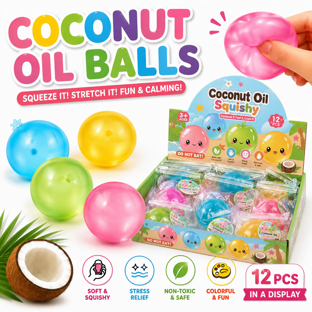Squishy Coconut Oil Balls