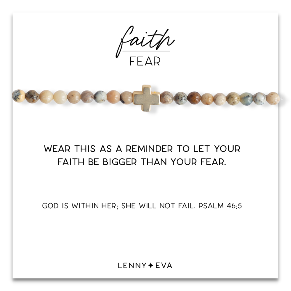 Faith/Fear Bracelet w/ Cross