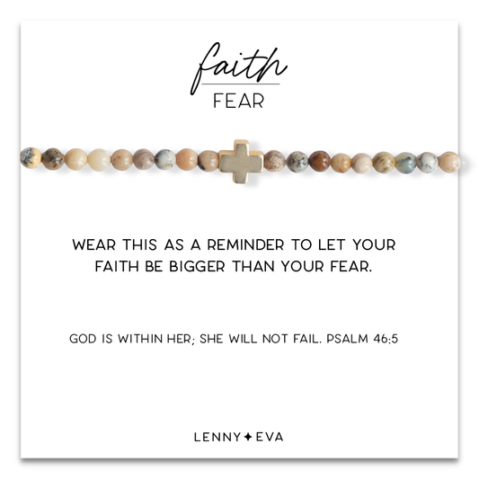 Faith/Fear Bracelet w/ Cross