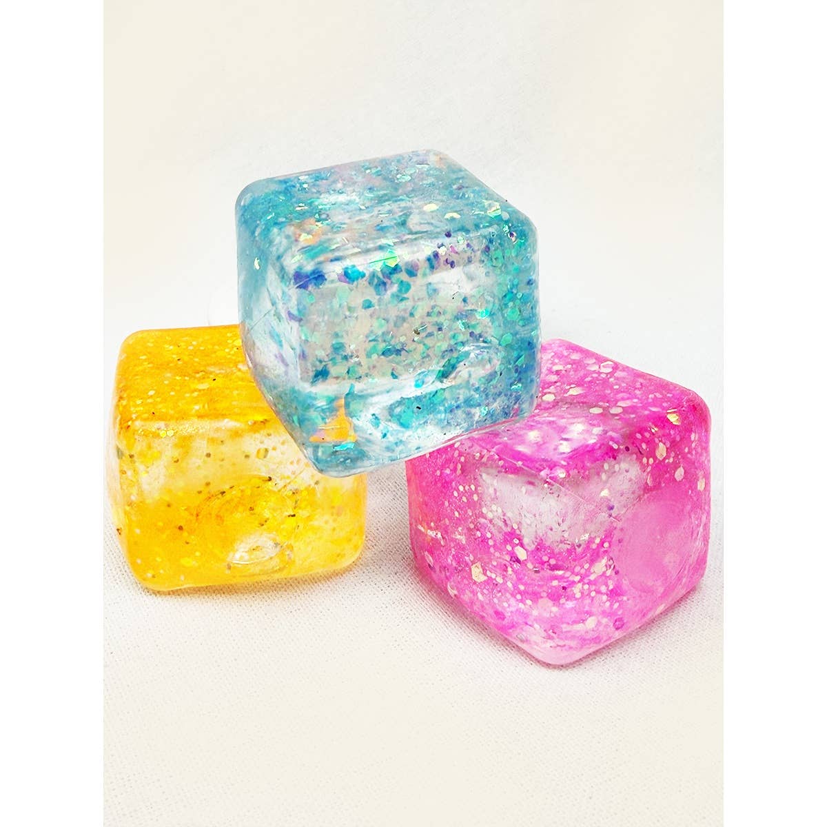 Glitter Ice Cube Squishy