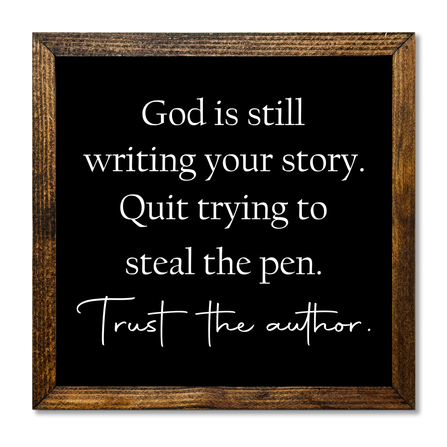 Trust The Author 9X9 BLK