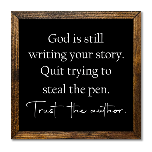 Trust The Author 9X9 BLK