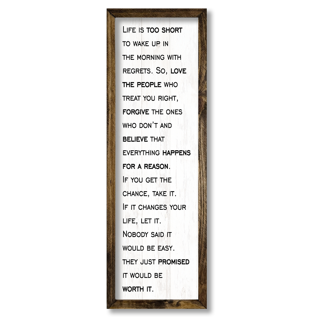 Life Is Too Short