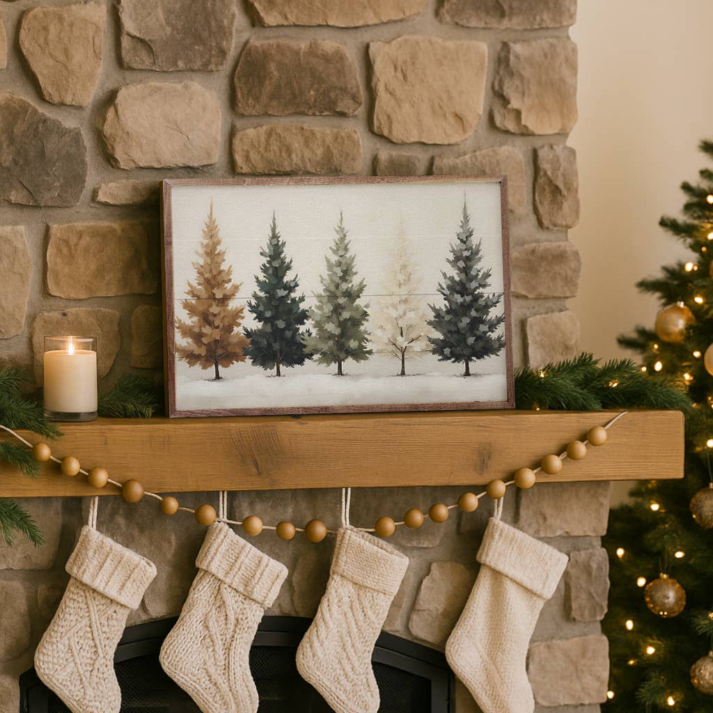 Colored Pine Trees