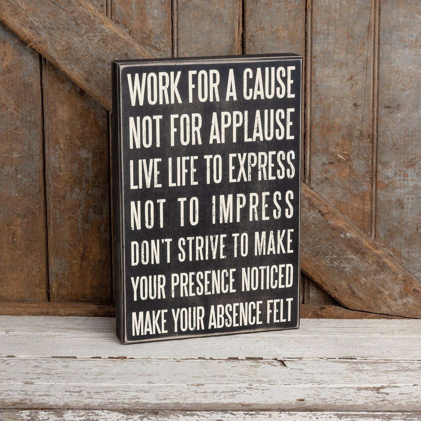 Work Cause Box Sign