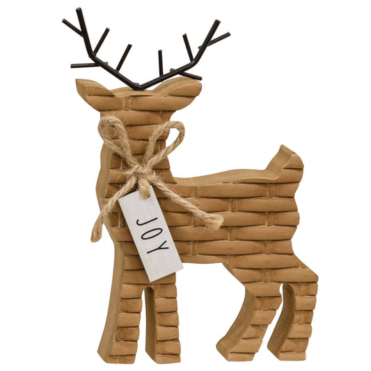 Basketweave Deer Wood
