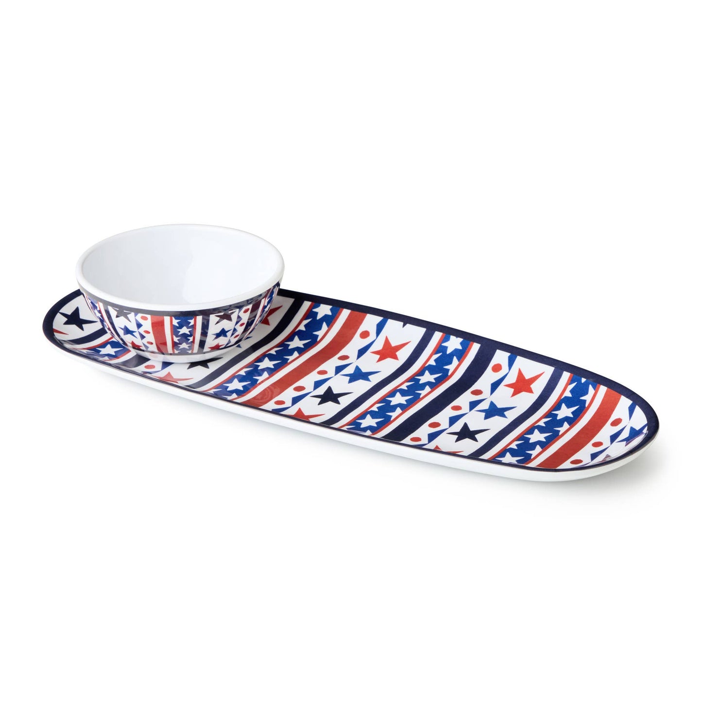 4th Oval Tray w/ Dip Bowl