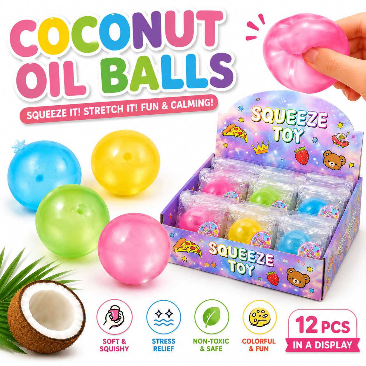 Squishy Coconut Oil Balls