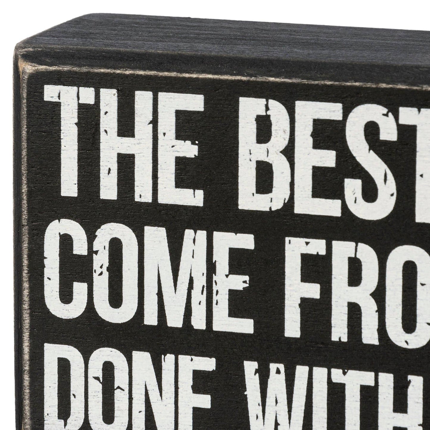 Memories Bad Ideas Box Sign