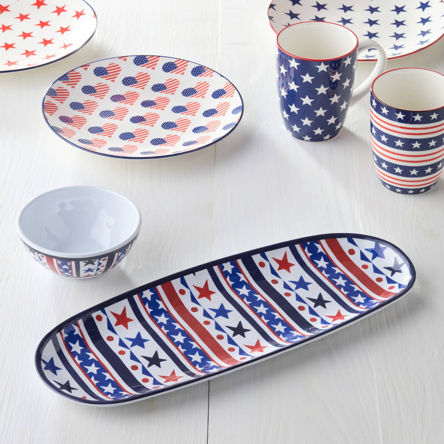 4th Oval Tray w/ Dip Bowl