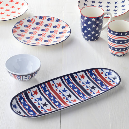 4th Oval Tray w/ Dip Bowl
