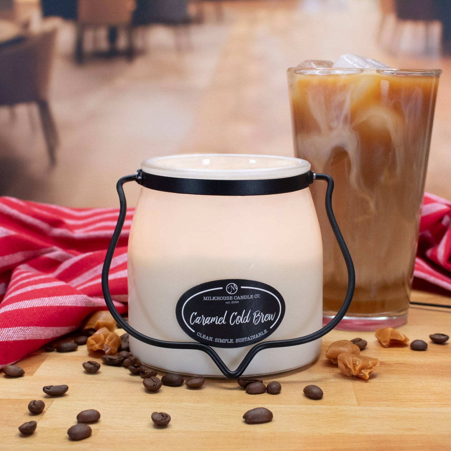 Candle 16 oz Caramel Cold Brew