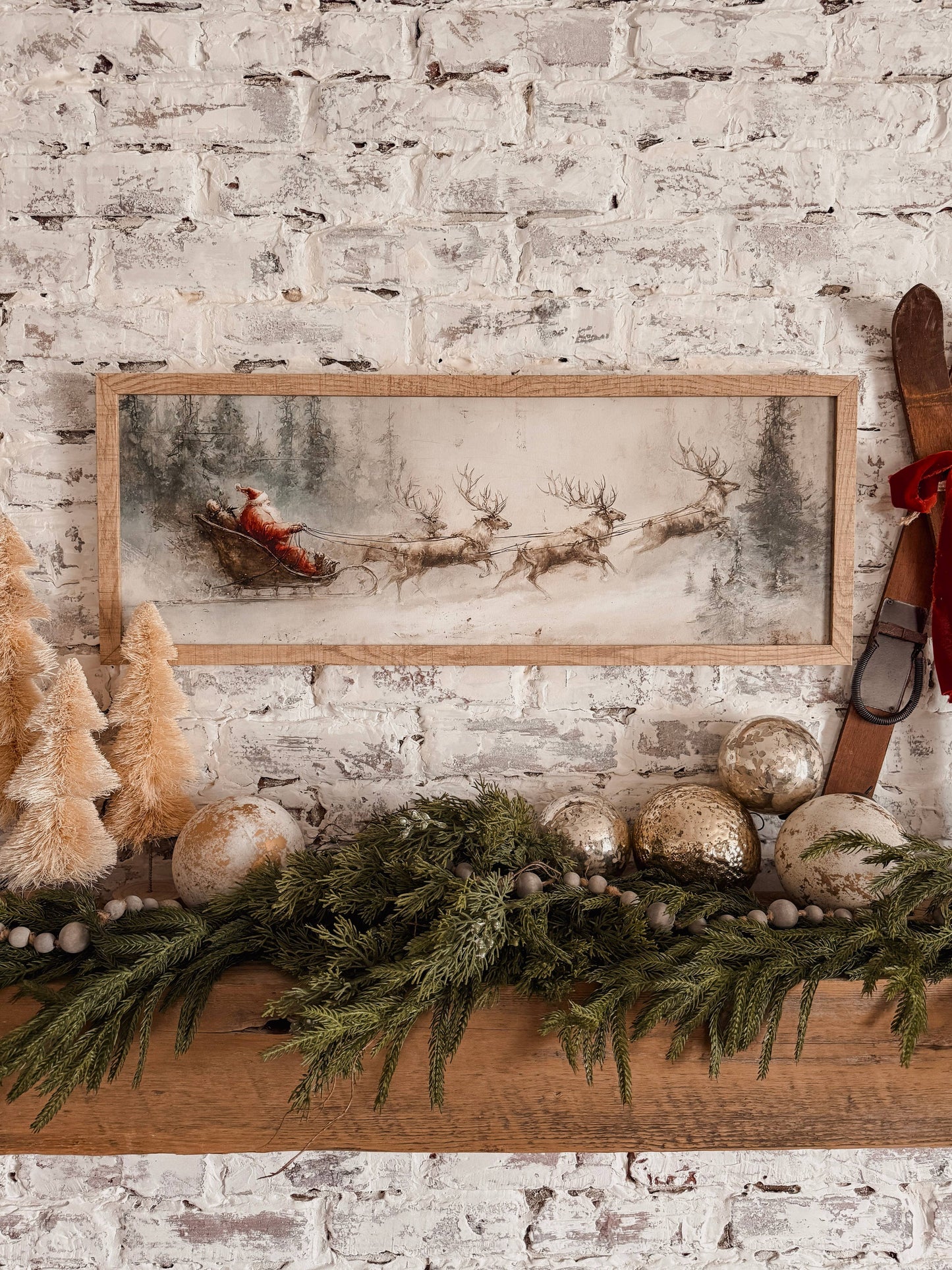Santa Sleigh Sign