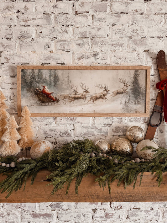 Santa Sleigh Sign