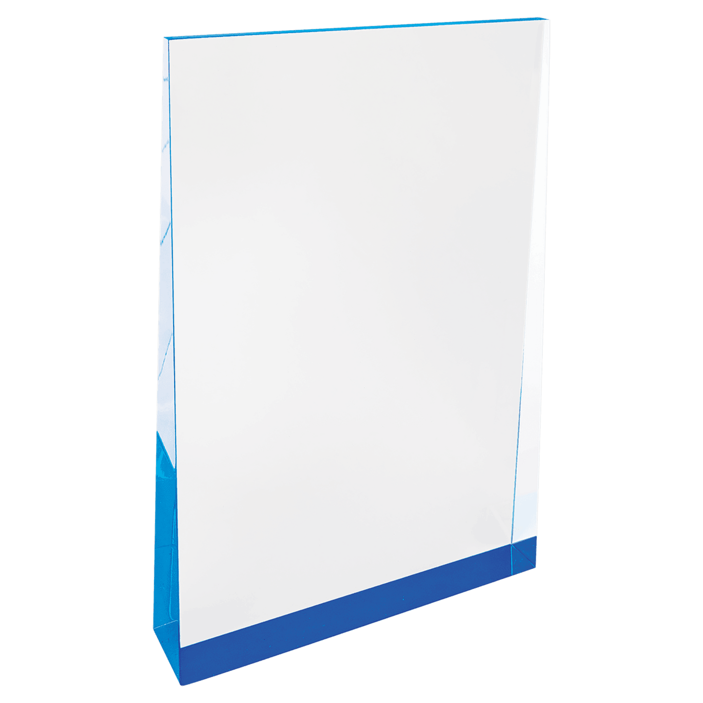 Desk Wedge Acrylic BLUE 5X8