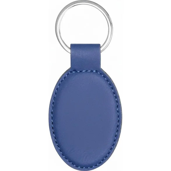 Keychain Leather Oval