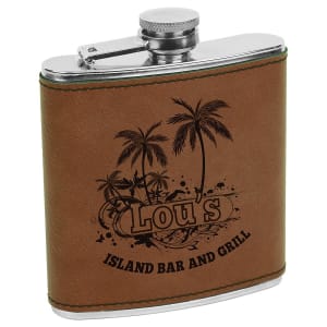 Flask Leather 6 OZ