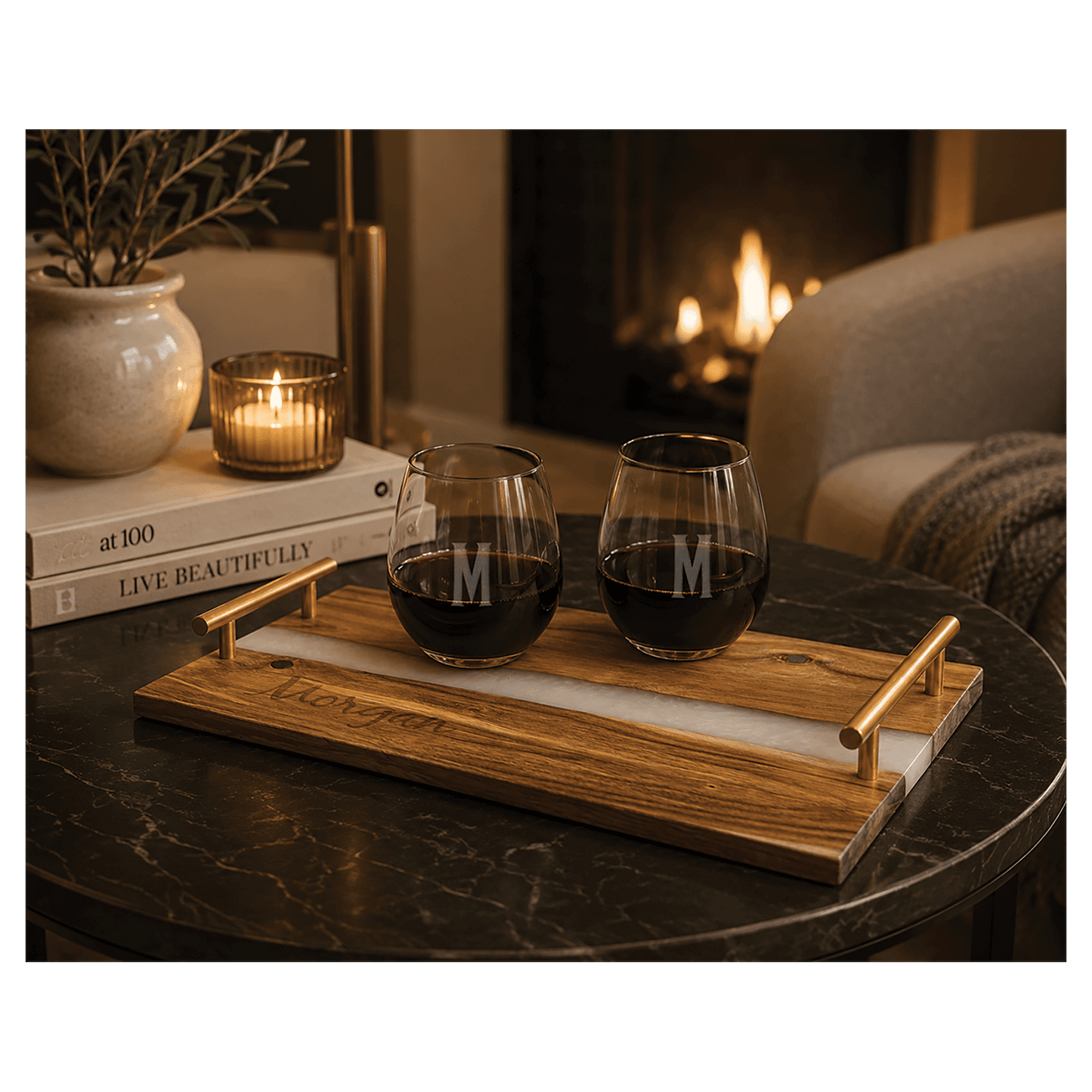 Acacia Rectangle Tray