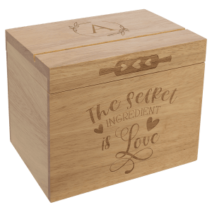 Recipe Box Wood