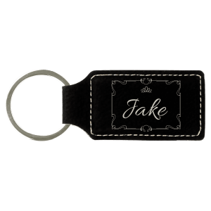 Keychain Leather Rec