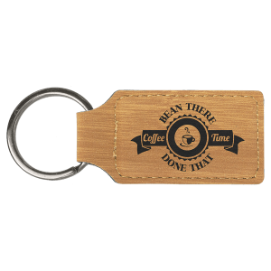 Keychain Leather Rec