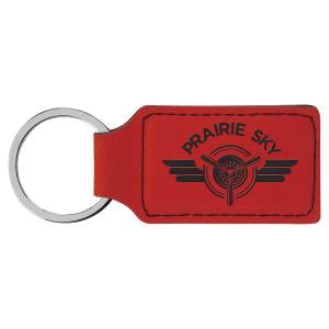 Keychain Leather Rec