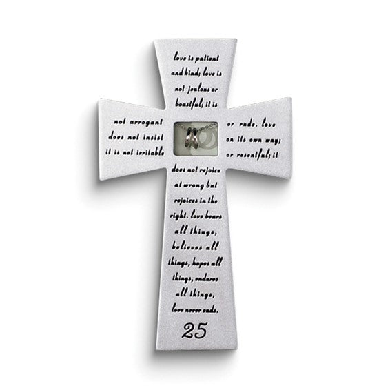 25 Anniversary Wall Cross