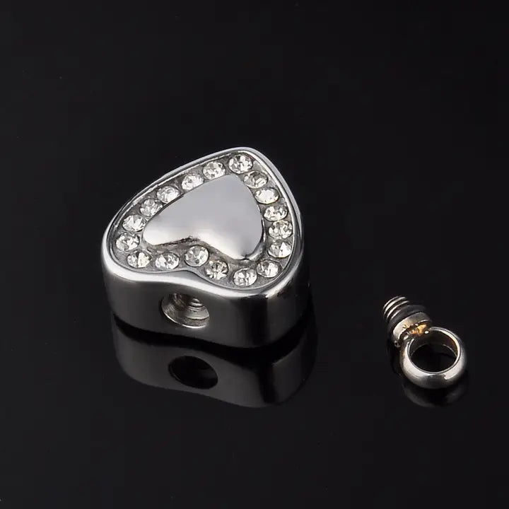 Heart Urn Necklace-Bling