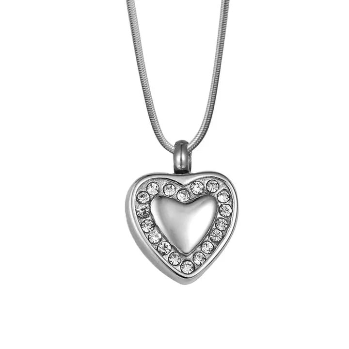Heart Urn Necklace-Bling