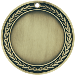 MEDAL INSERT HOLDER 3" gold bronze slv
