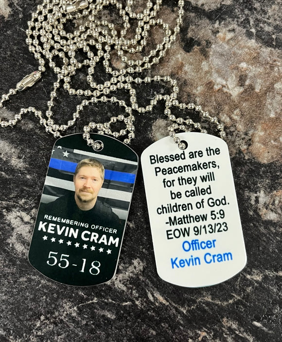 KEVIN CRAM Memorial Tags