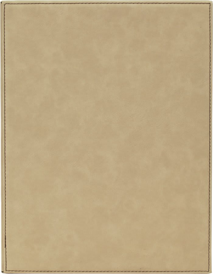 Leather Plaque Lt Brown  7x9