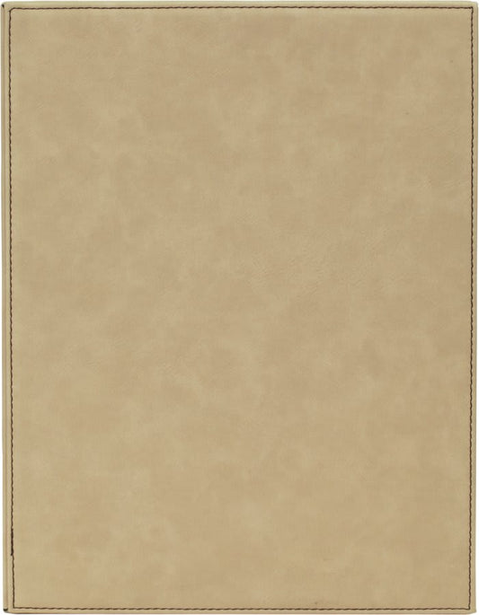 Leather Plaque Lt Brown  7x9